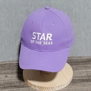 Royal Caribbean Cruise Hat Star of the Seas 2025 Purple Cap Adjustable Worn Once